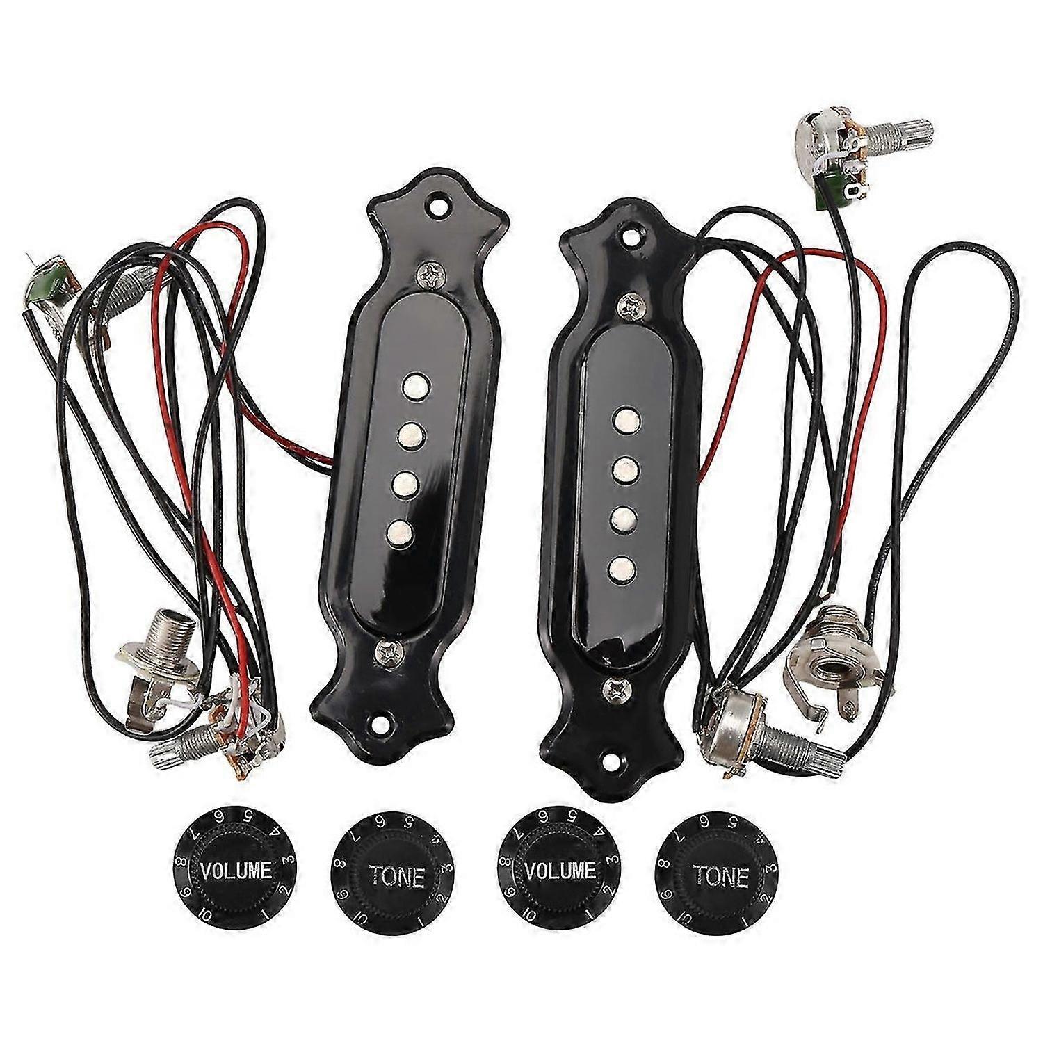 2sets Pre-Wired Guitar Pickup with Volume & Tone