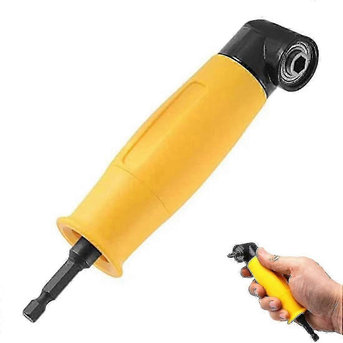 90 Degree Right Angle Hex Shank Extension Drill Bit Socket Screwdriver Holder Adapter for Right Angle Drill