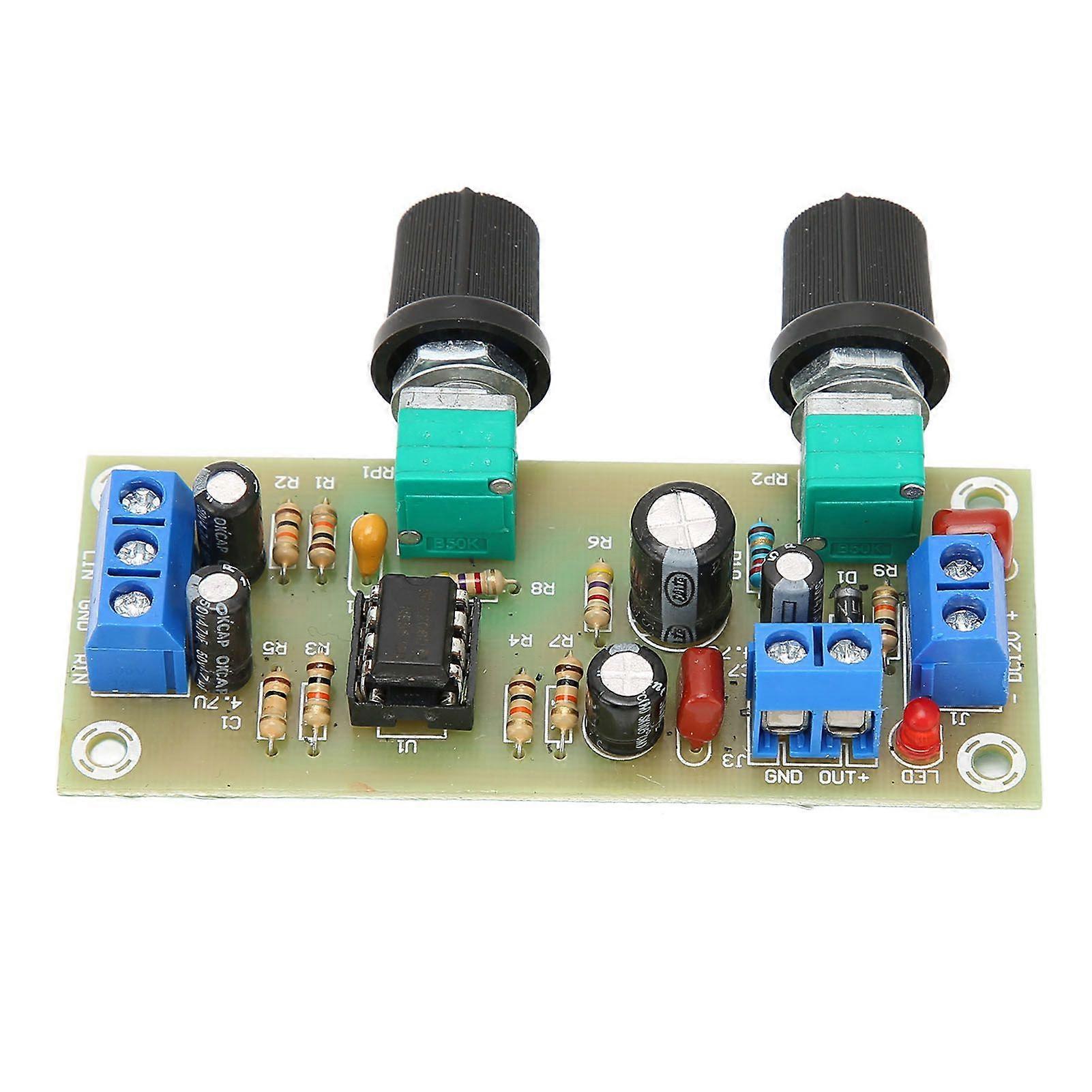 Subwoofer Preamp Board Single Supply Low Pass Filter Boards with LED Indicators DC1024V
