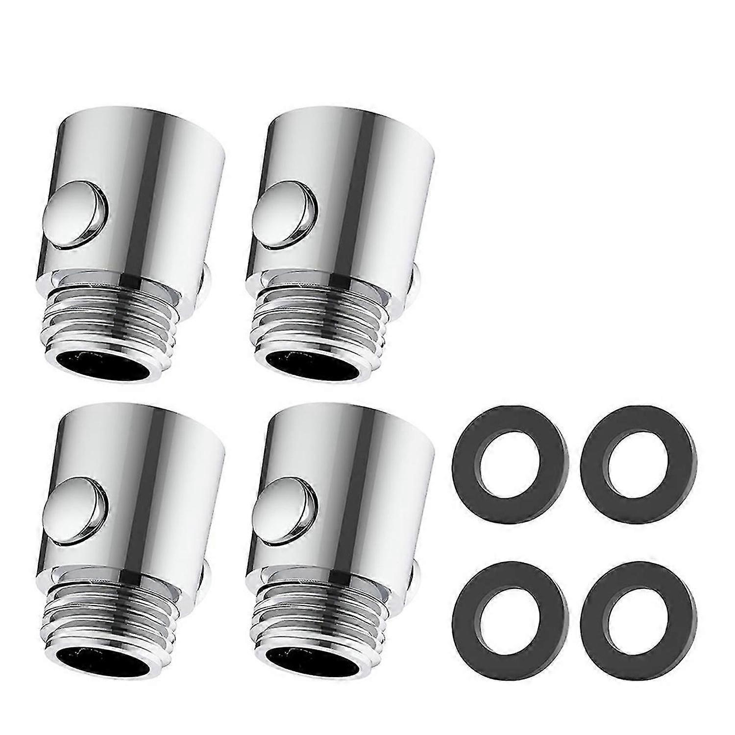 4 Pieces Shut-Off Valve, Flow Limiter Shower, G1/2 Flow Limiter, Shut-Off Valve for Bathroom and Sho