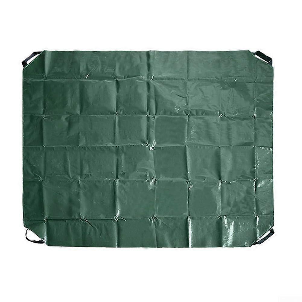 Portable Waterproof Tarp With 4 Handles For Garden Yard Use Multi Functional Cover Leaf Collection Sandbox Protection