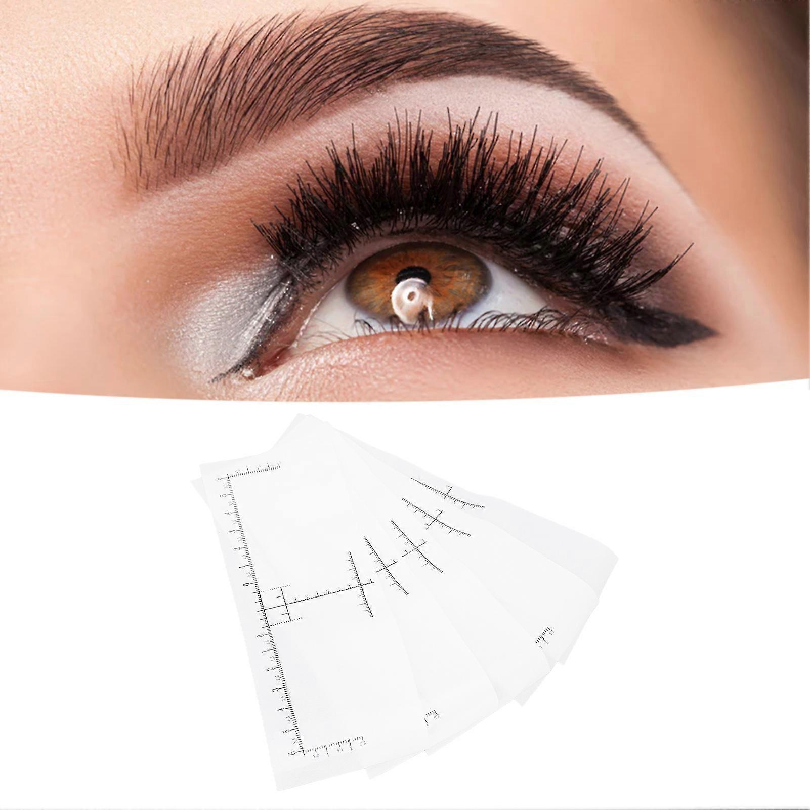 100pcs Disposable Eyebrow Ruler Sticker for Microblading 17.5x6.7cm