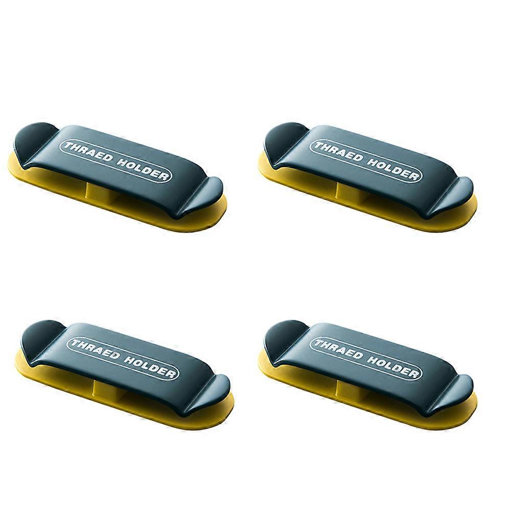 4pcs Punch -Free Hook Power Plug Socket Holder Punch -Free Hook Waterproof Wall Storage Hook Double -layer Design