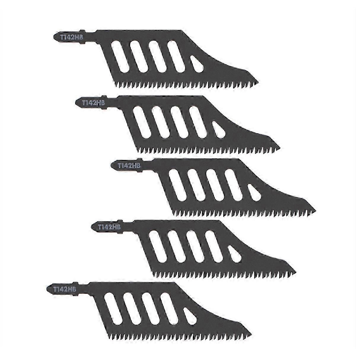 T142hb Curved Jig For Precision Cutting - 5pcs Flush Cutting Jigsaw Blade T Shank Jigsaw