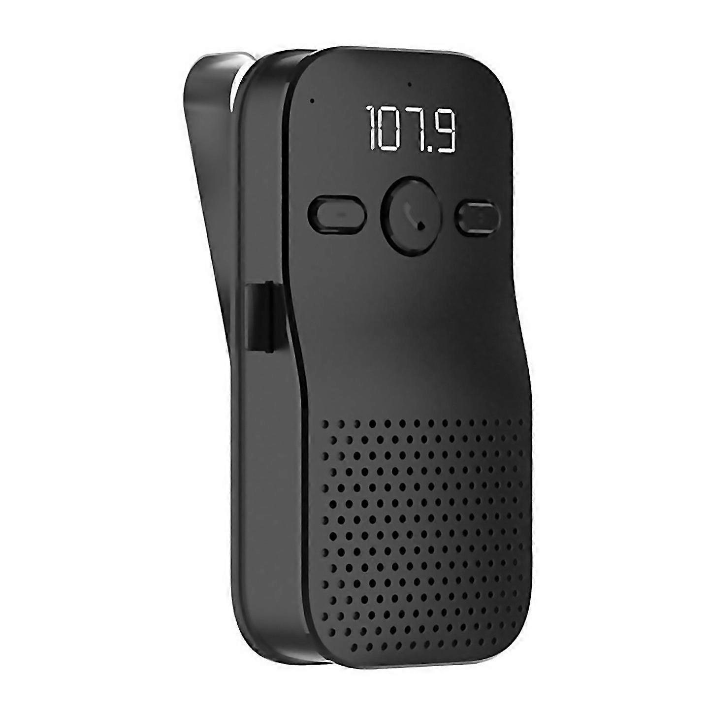 For Sun Visor Bluetooth Speaker Handsfree Car Kit Wireless Audio Receiver Speakerphone Music Player