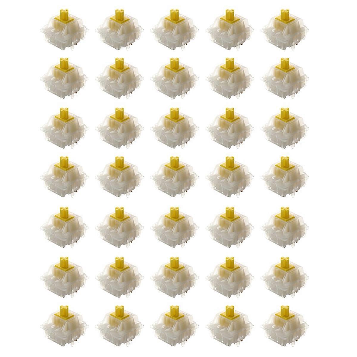  G Yellow Pro Switch for Mechanical Keyboard Pre Lubed,35Pcs