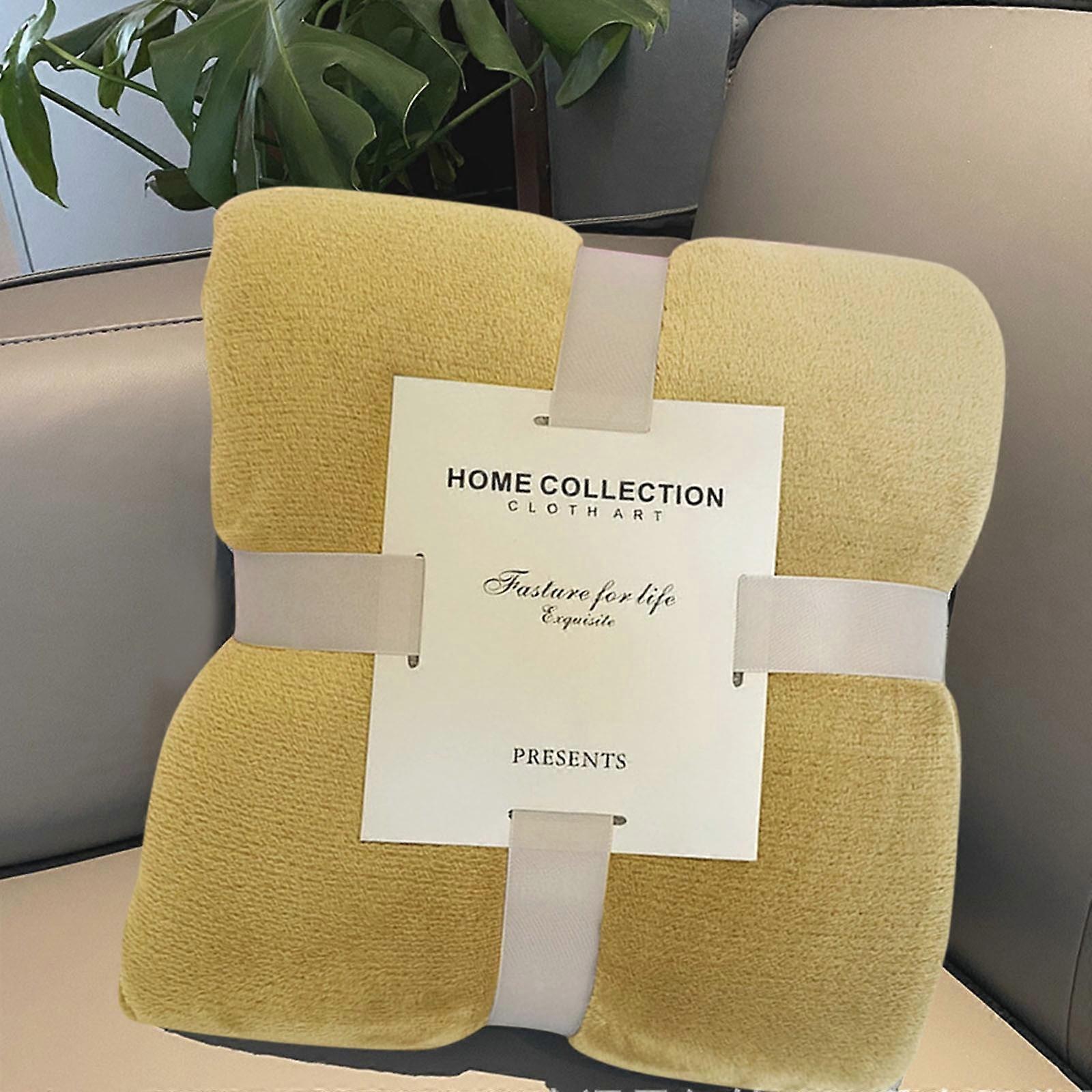 Clearance Items!TAKTUK Throw Blanket,Throw Blanket for Couch,Hugging Blanket Is Suitable for Sofas Beds-blankets Soft and Plush Lightweight,Yellow