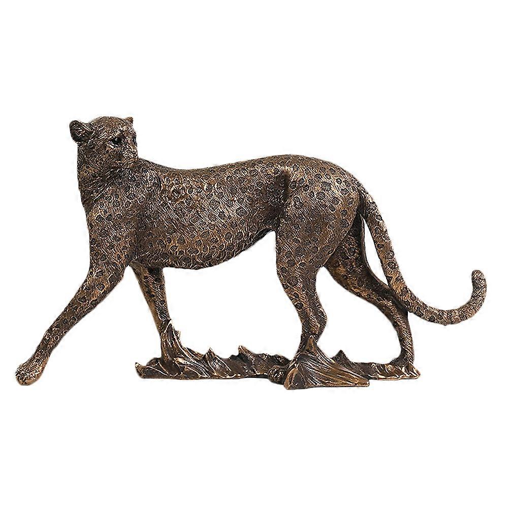 Retro Leopard Ornament Craft Decoration For Store Home 25x14.5x7.5cm Funny 2Pcs