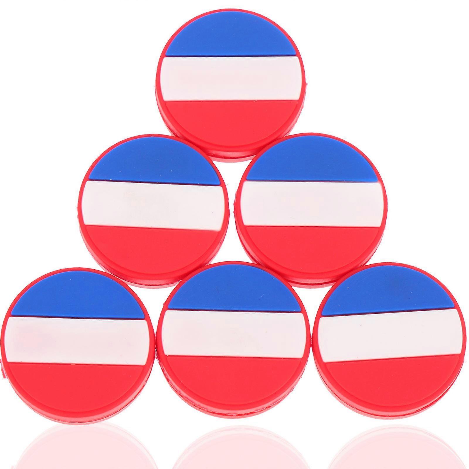 Flag Tennis Dampener 12 Pcs Vibration Dampeners Designed For Tennis Racket Sports Assorted Color Offering Shock Absorption