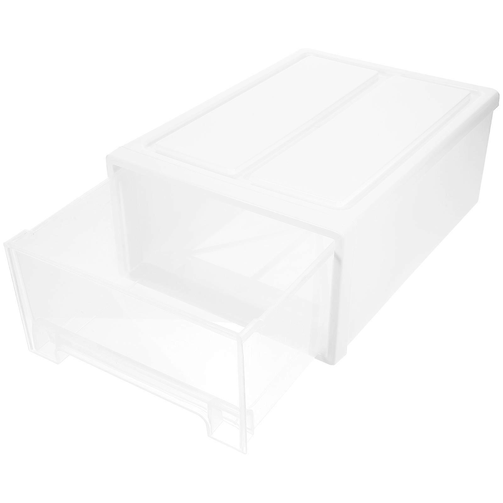 Shoe Container Box Storage Clear Plastic for Shoe Storage 2Pcs