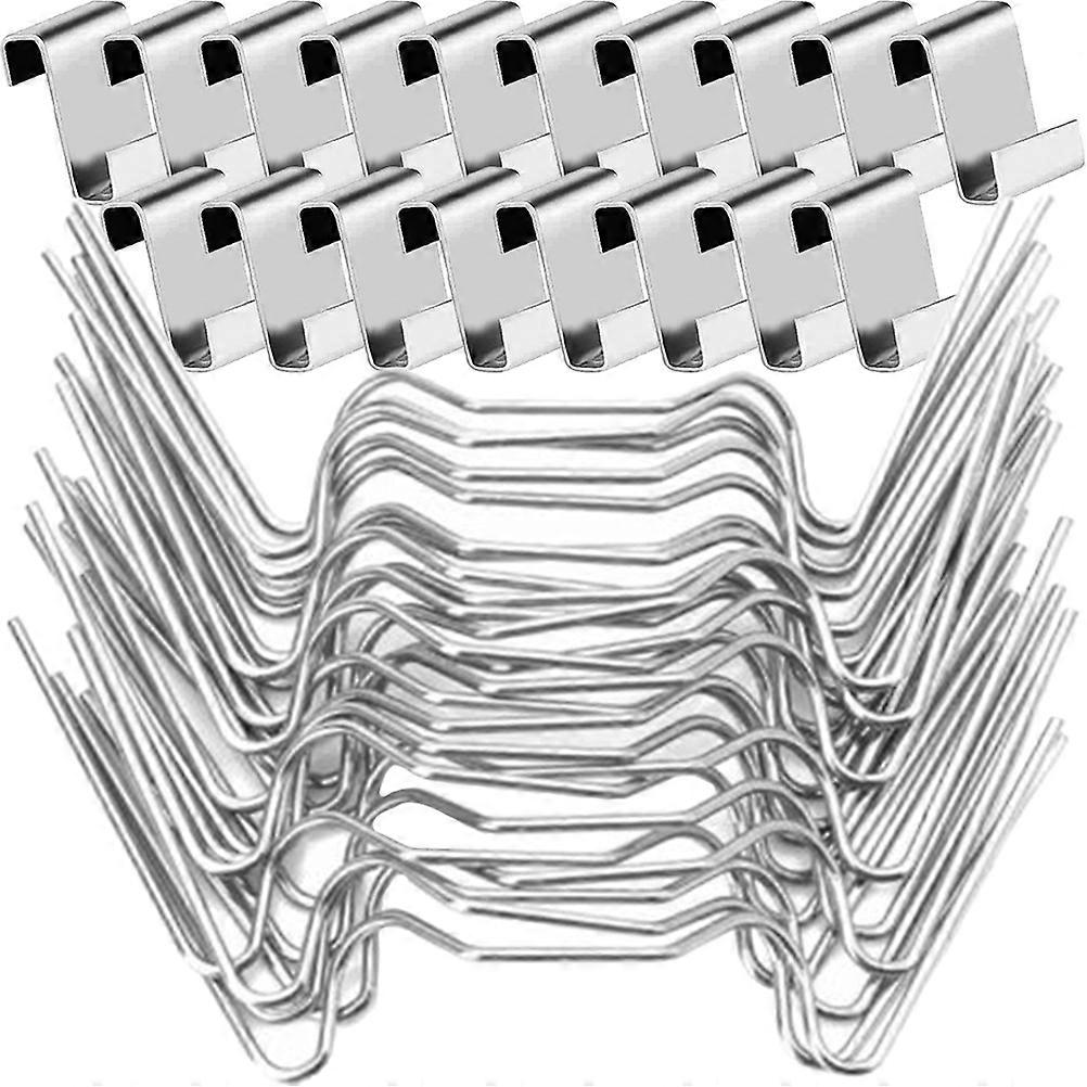 200 Sets Glass Pane Fixing Clips For Greenhouse Owners 9.5X3X0.16CM W Shape Connecting Panes Tool