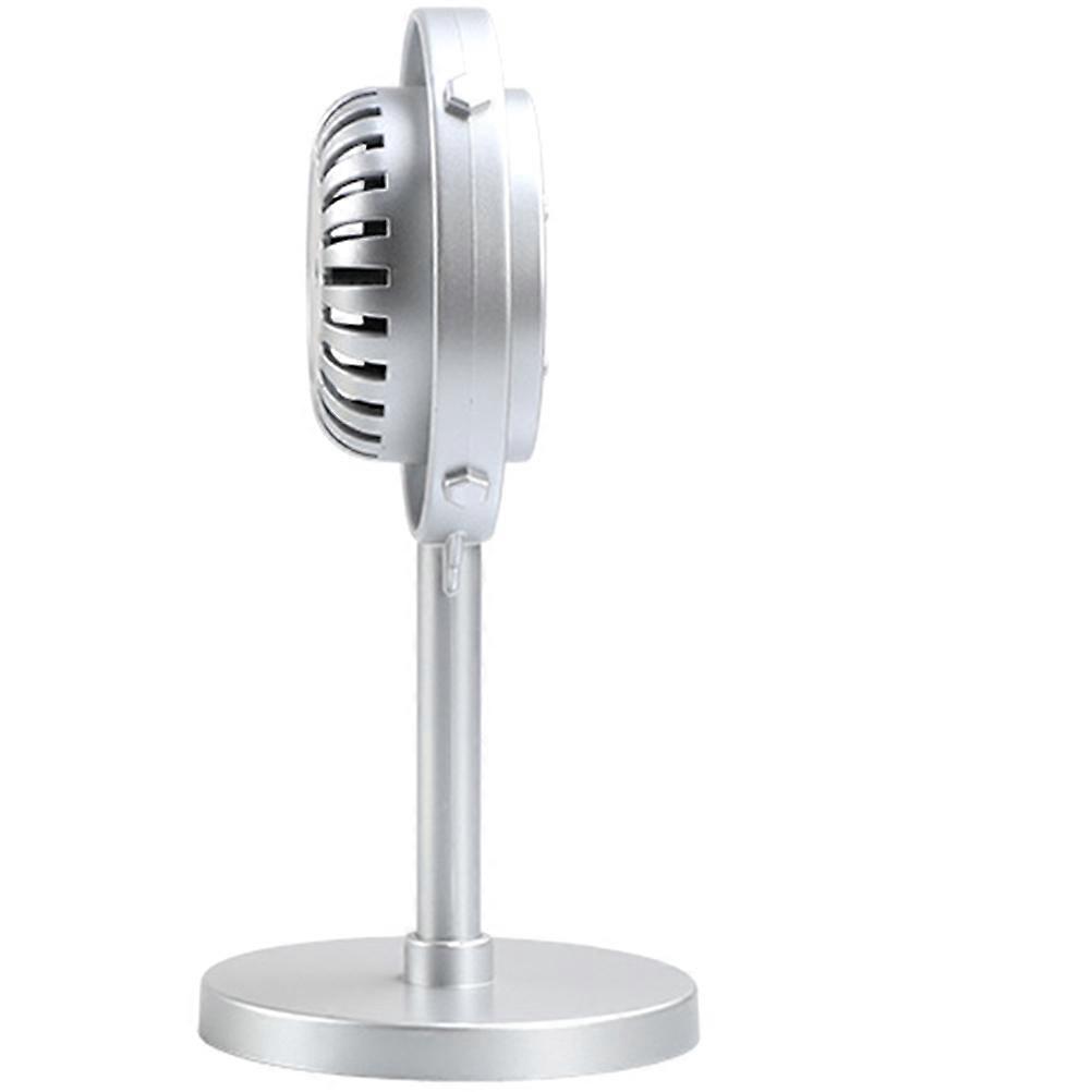 Retro Microphone Prop Silver Fake Microphone for Decor 5Pcs