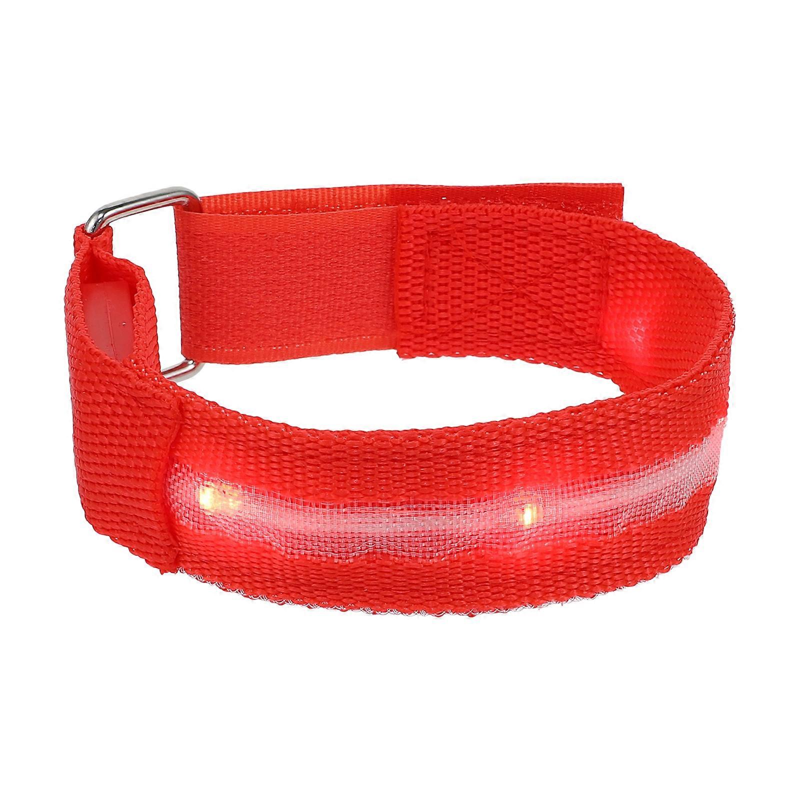 Luminous Arm Bands Glowing Wristband Cyclists Lightweight Adjustable 18.5X2.5X0.2CM Safety Lighting 1Pack