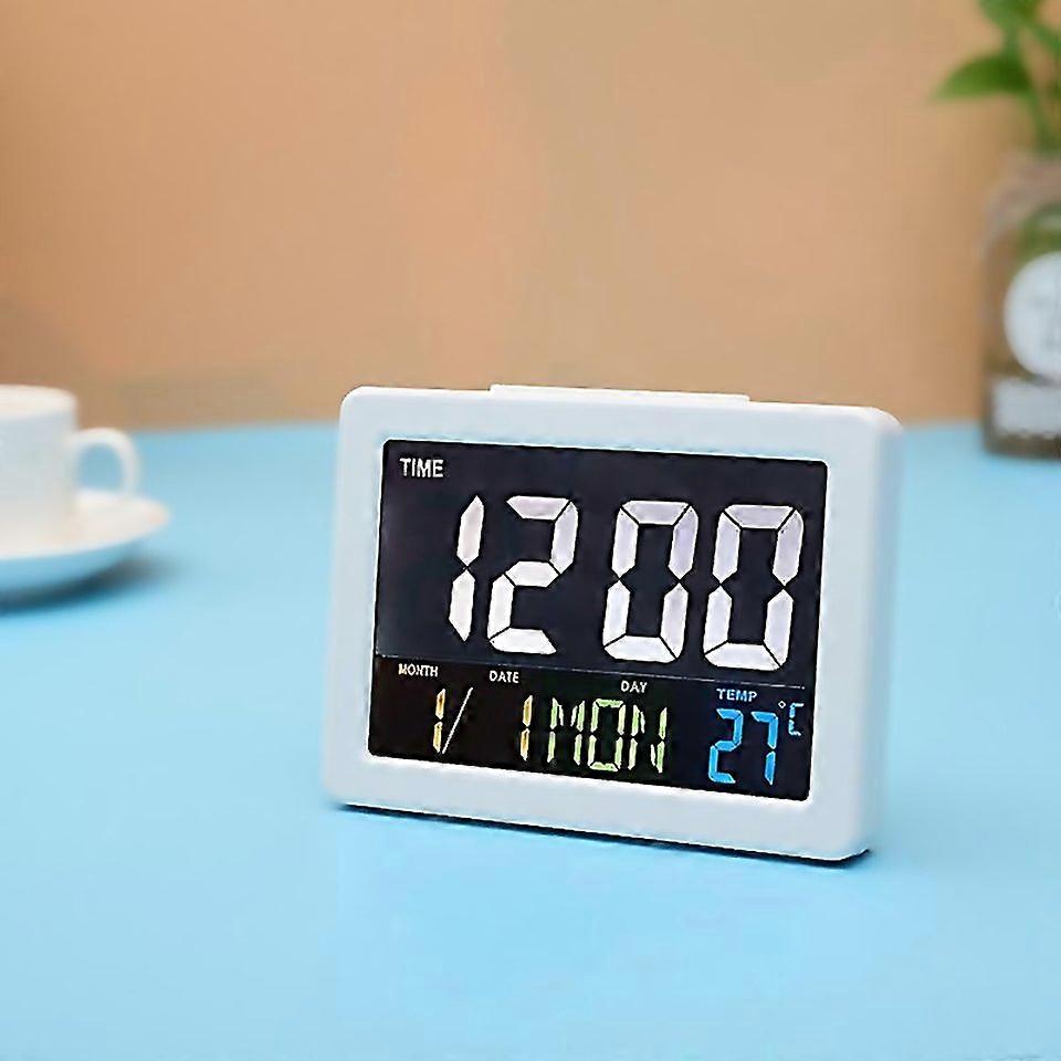 For G2000 Color Screen Date Temperature Display Alarm Clock Desk Clock