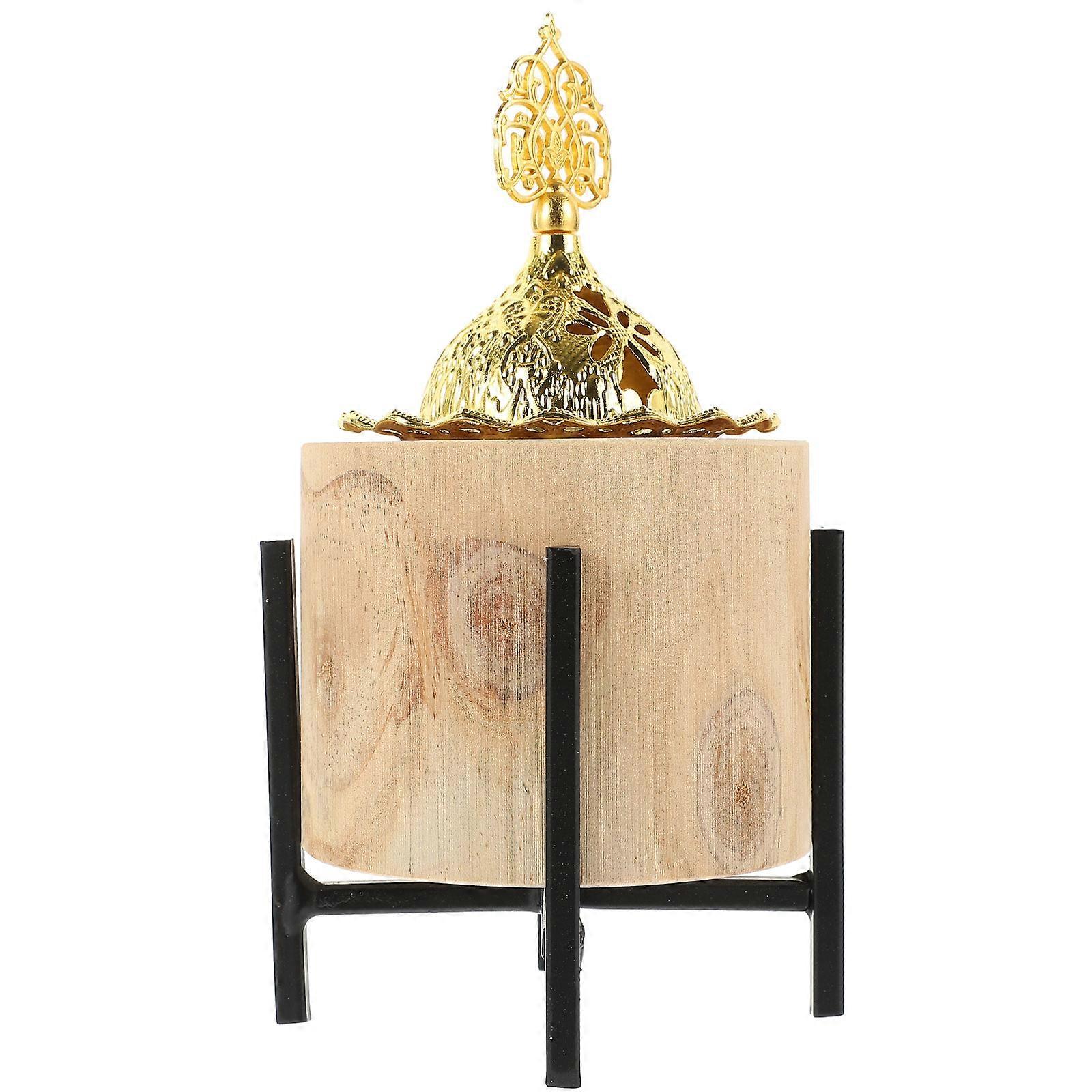 Wood Incense Burner Censer for Storage Use 4Pcs Middle East Style Retro
