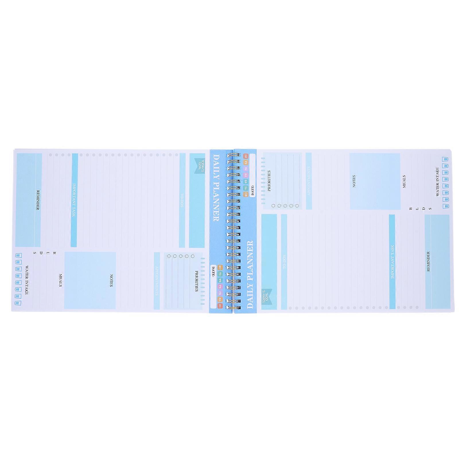 To Do List Notepad Rectangular Cover Paper Material Hourly Scheduling 1Pcs