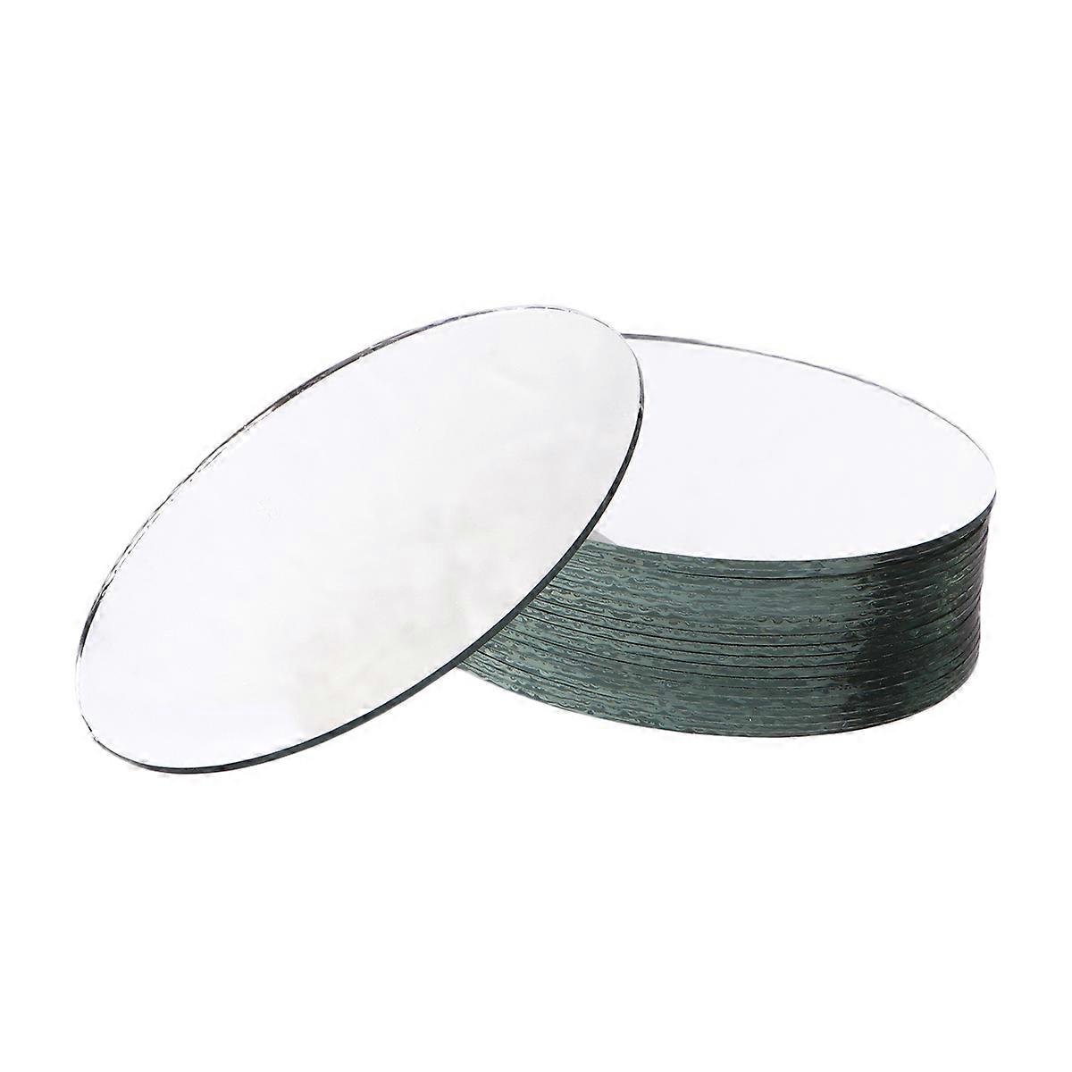 Transparent DIY Mirror Lens Oval Shape for Makeup Use 60Pcs Pieces