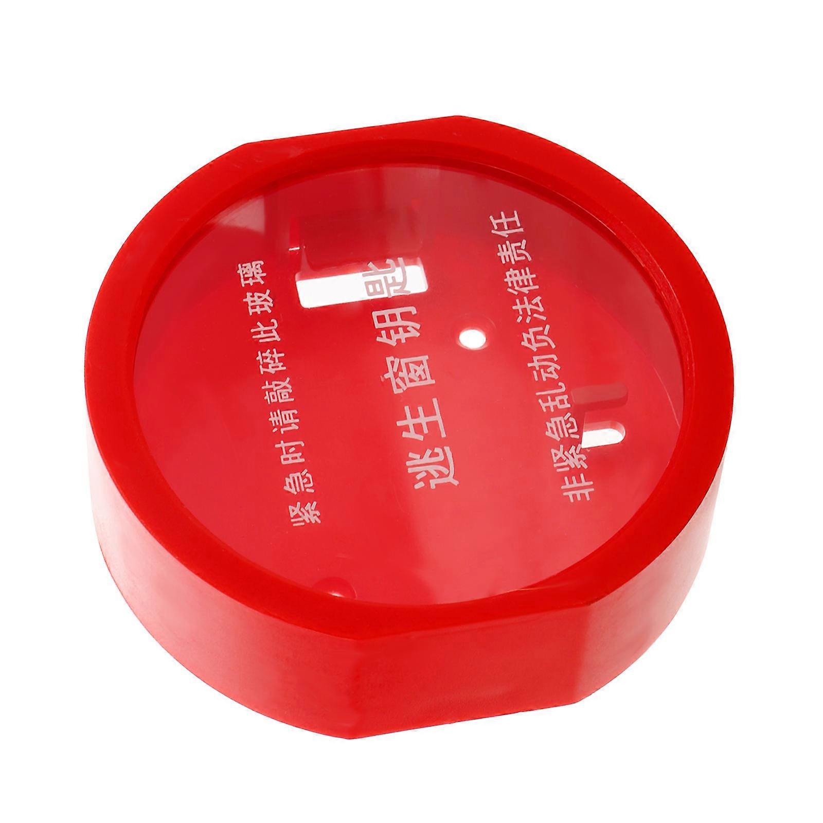 Fire Emergency Key Holder Box for Wall-Mounted Use Red Plastic Material