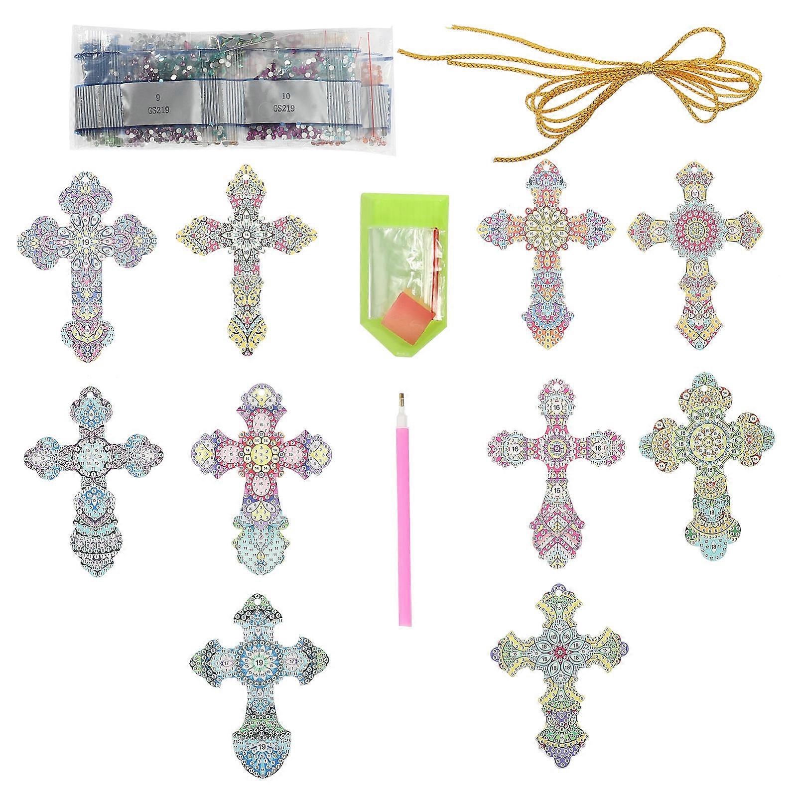 Diamond Art Craft Paint Pendant for Decoration 4Sets Kit