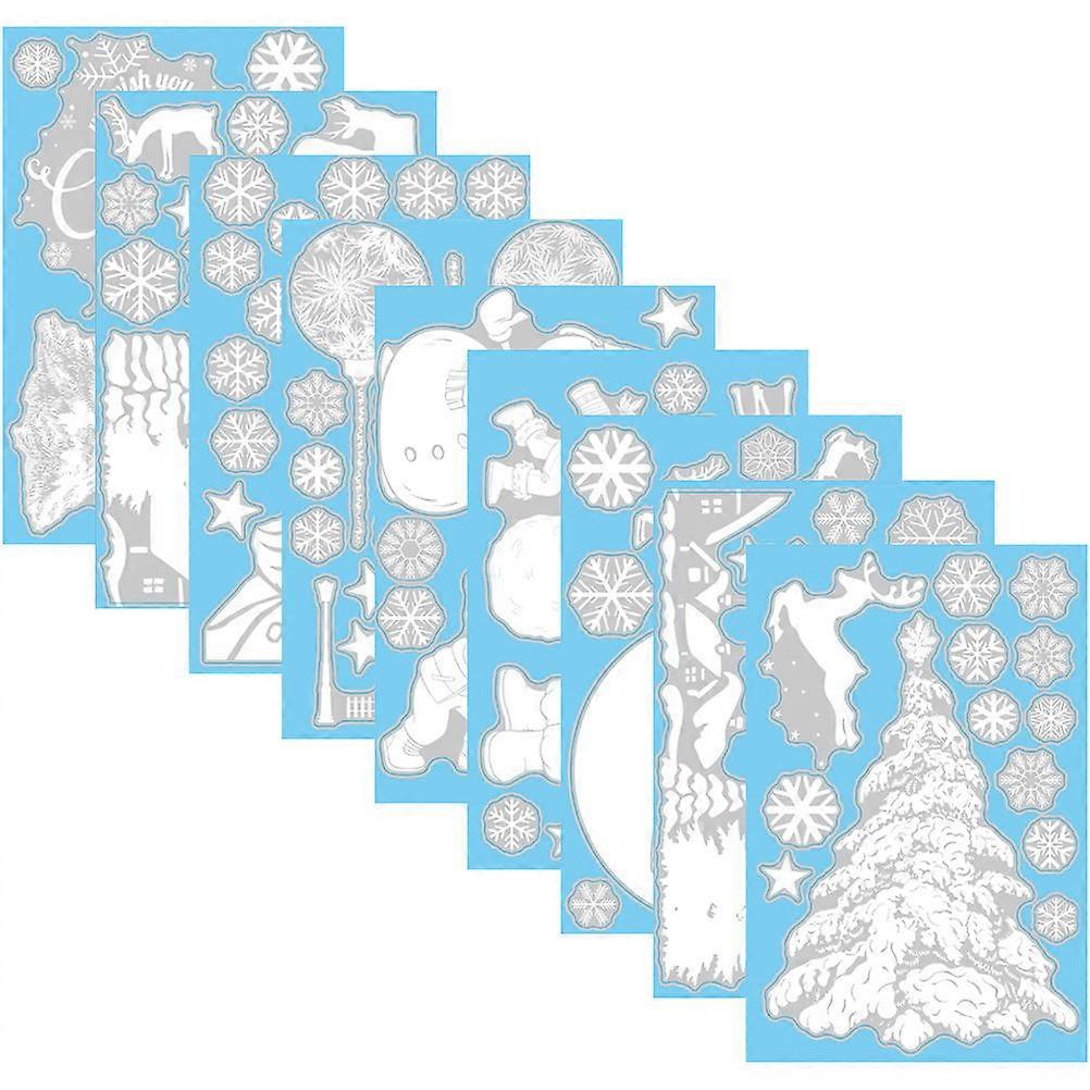 Christmas Window Clings Waterproof PVC Stickers for Decor 36 Sheets