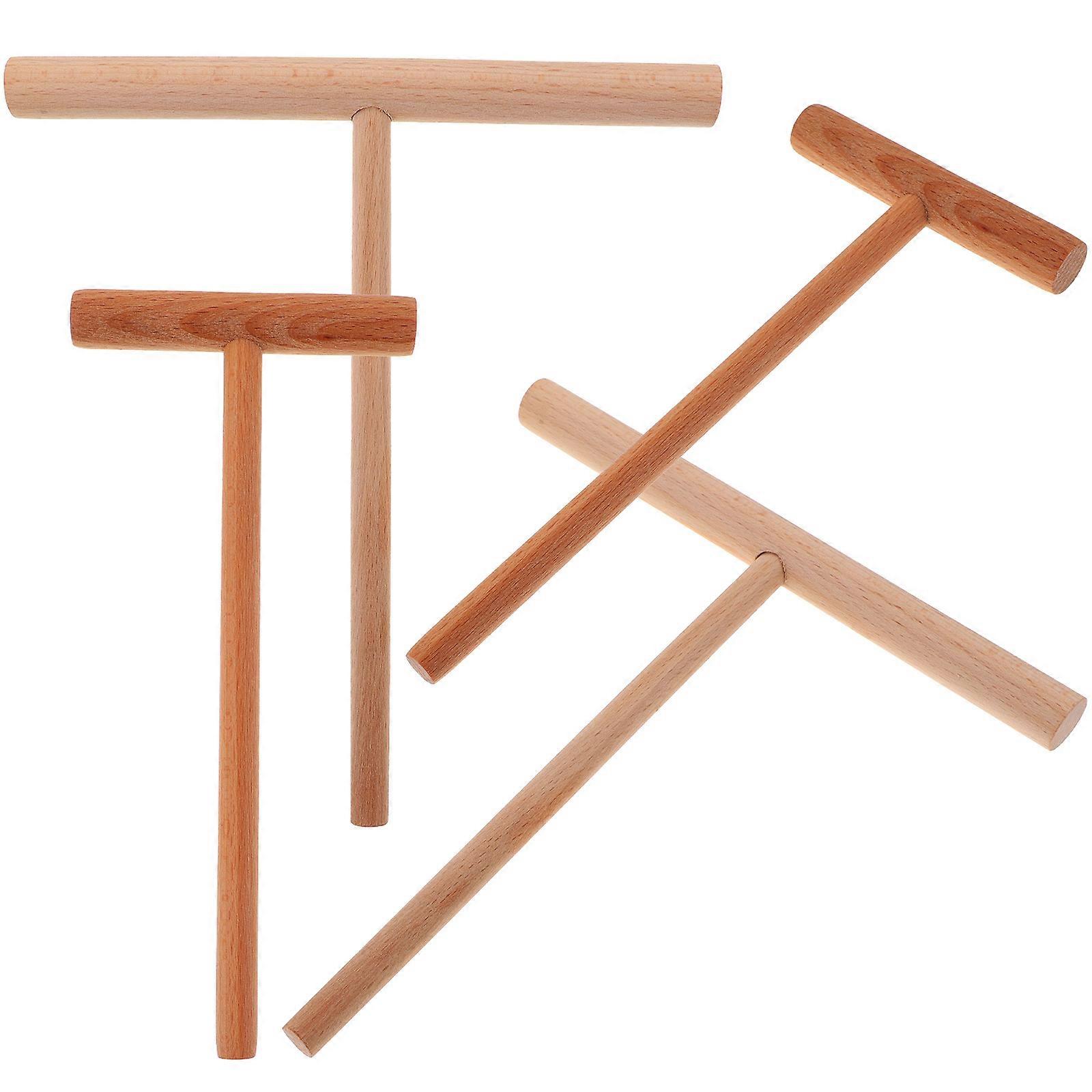 Household Use Crepe Spreaders Wooden Pancake Making Tools 16Pcs