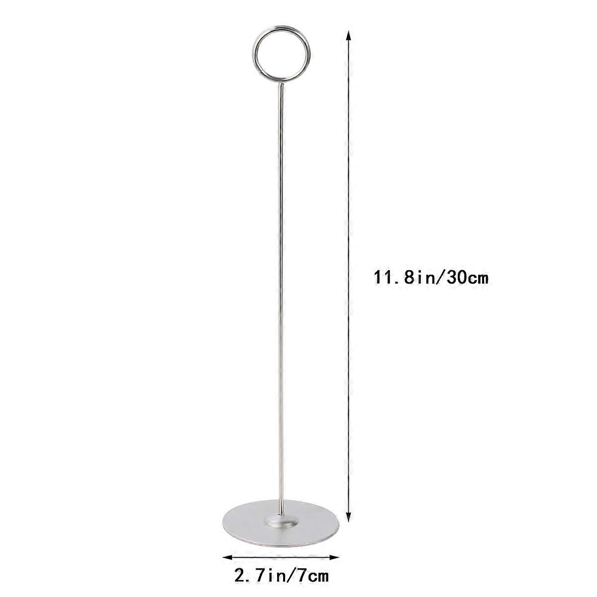 Table Number Holder Silver Stainless Steel for Note Clipping 25Pcs