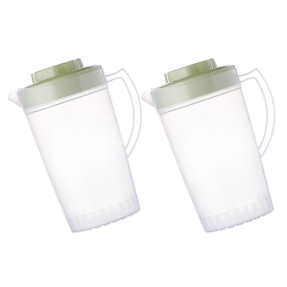 Fruit Juice Pot 8Pcs Household Beverage Kettle Ideal For Home Use And Party In Green Simple Design And Transparent Design Storage 23X10.5X10.5CM