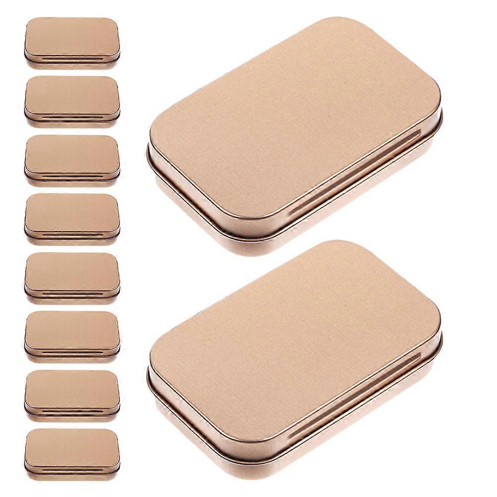 Metal Rectangular Tinplate Box for Jewelry Storage 20Pcs Pack