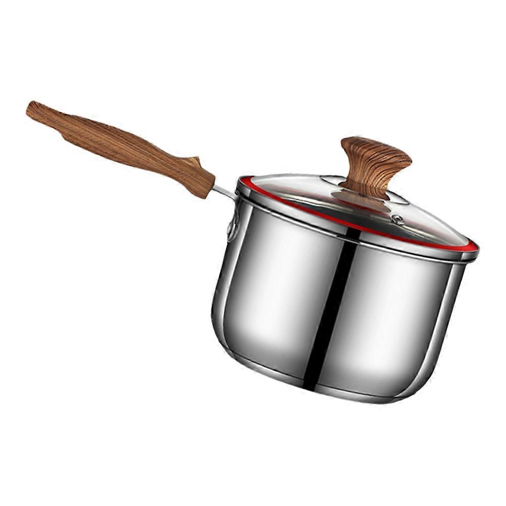 Milk Pot Kitchen Cooking Pan for 2Pcs with Lid Multipurpose