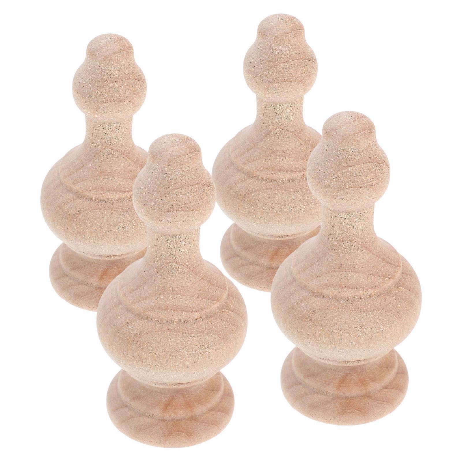 Solid Wood Decorative Balusters for Coffee Table Home Decor 8Pcs