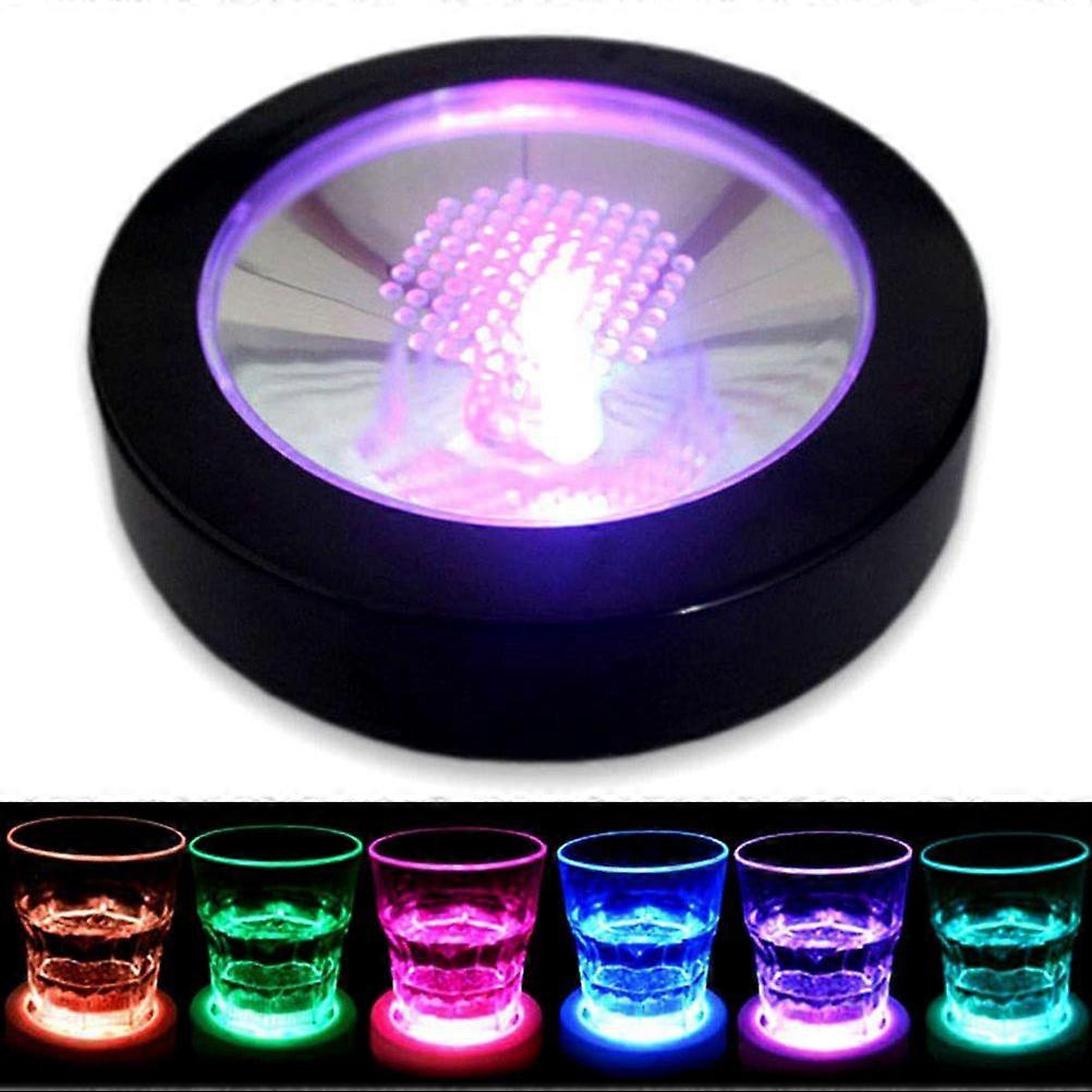 LED Drink Coasters Cup Coaster with Light Gravity Sensor Drink Pads for Bar Party Club