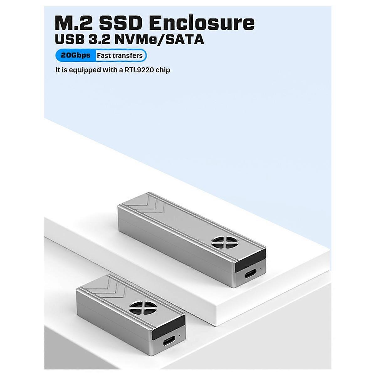  20G m.2 solid state drive box NGFF-NVME dual protocol short