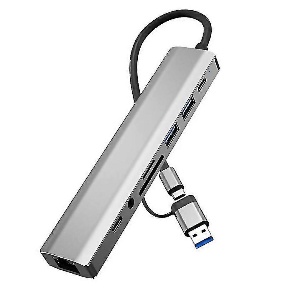 For 2509 Rj45 Usb30 Usb20 Usbc20 35mm Dc5v Sd Tf Card Reader Adapter Usbc Usb