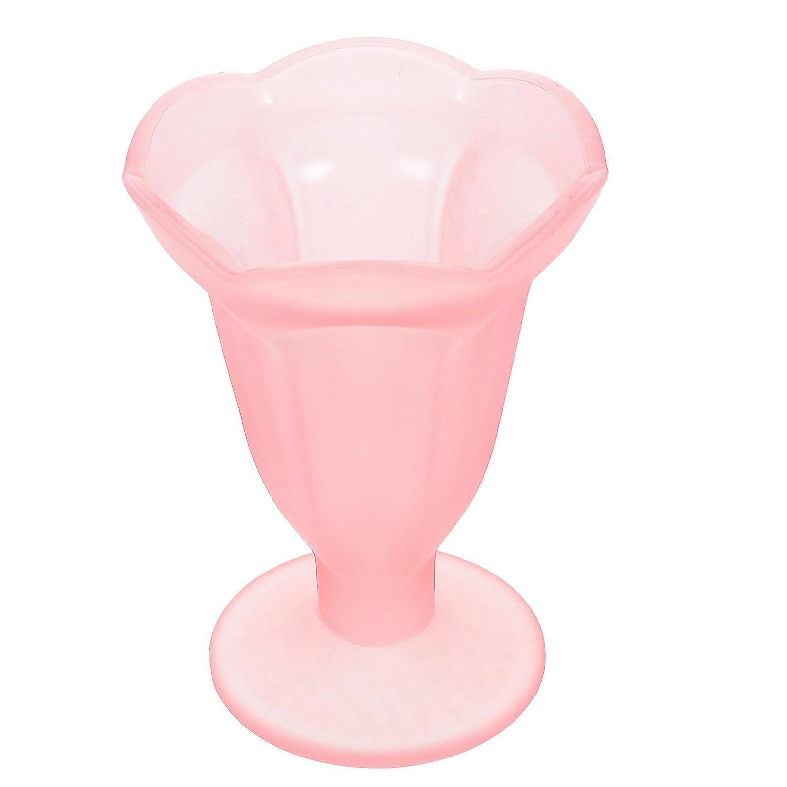 Glass Ice Cream Cup Ice Cream Bowls for Storage 3Pcs Frosted