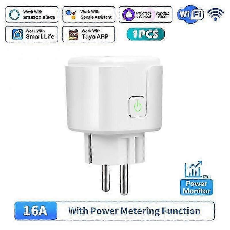 16A 20A EU Wifi Zigbee Smart Plug With Power Metering Function Tuya/Ewelink