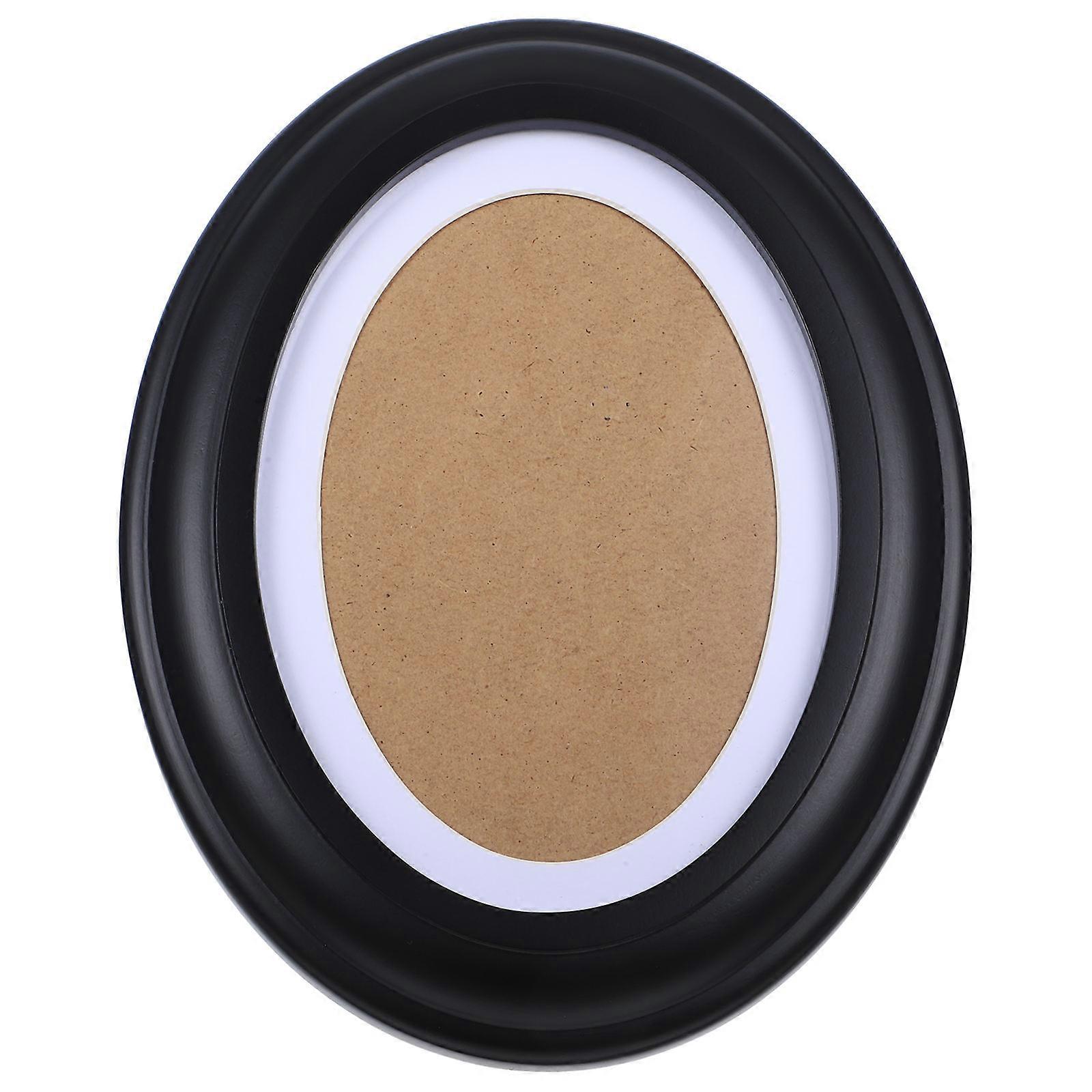 3Pcs Wooden Oval Picture Frame for Decoration Photo Display Frames