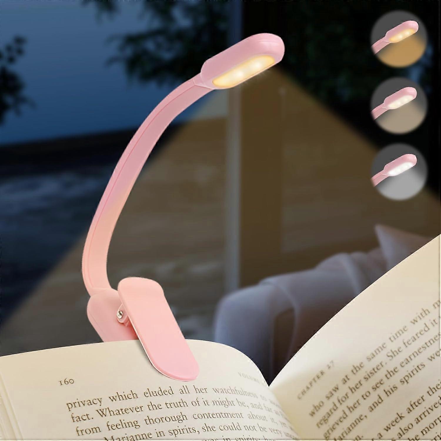 Book Light,Reading Lights For Books In Bed,Clip On Led Reading Light Portable Lightweight Book Lamp 