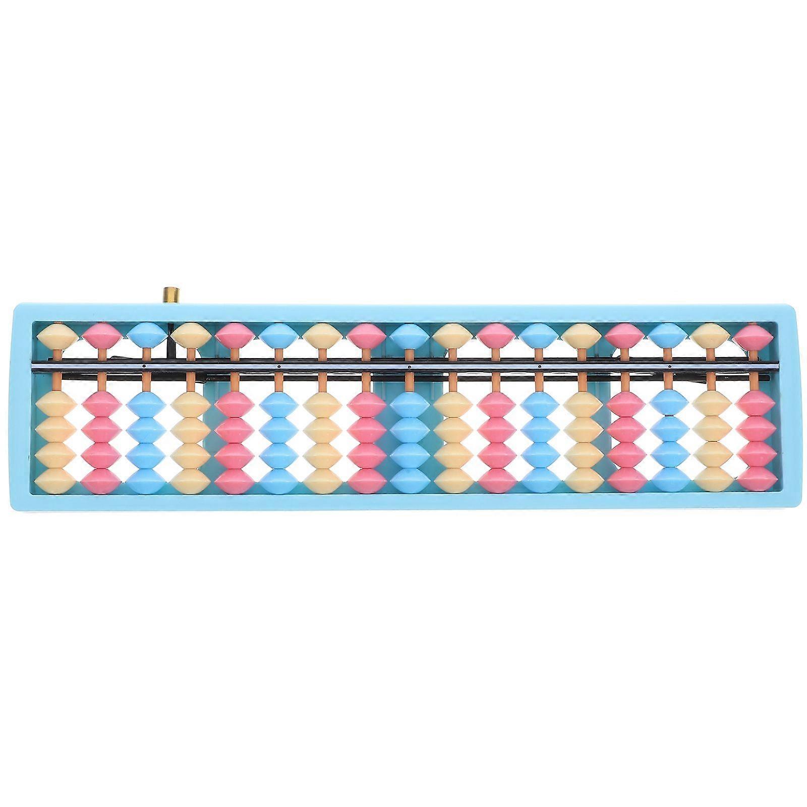 Plastic 17-Column Rods 5-beads Plastic Abacus Professional Chinese Abacus Calculator Counting Tool