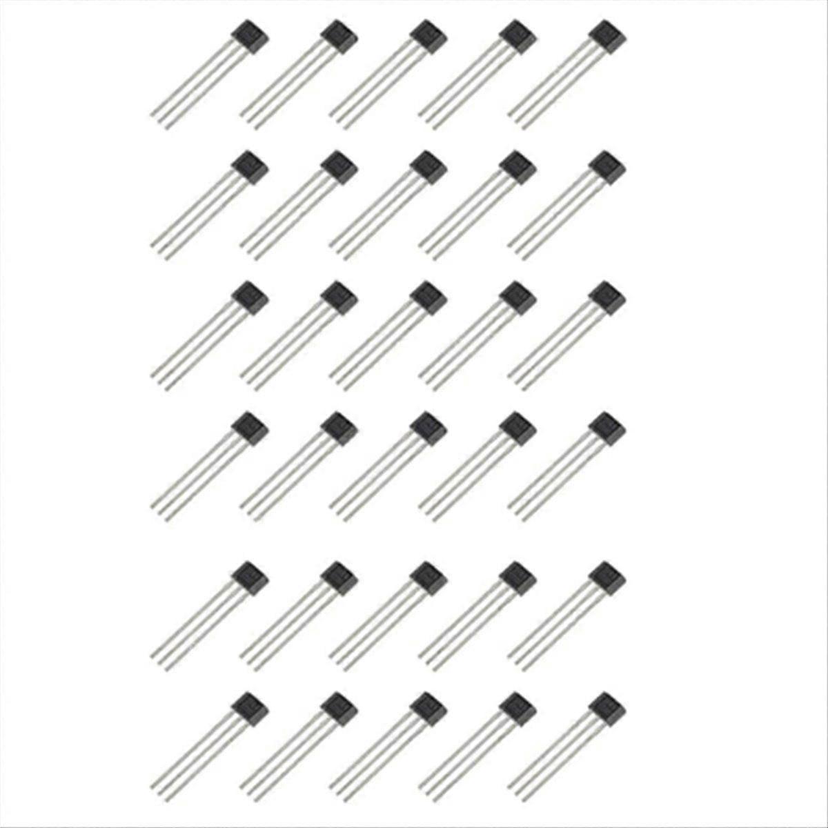A3144 Hall Effect Sensor 3Pins Magnetic Detector (Pack of 30 Pcs)