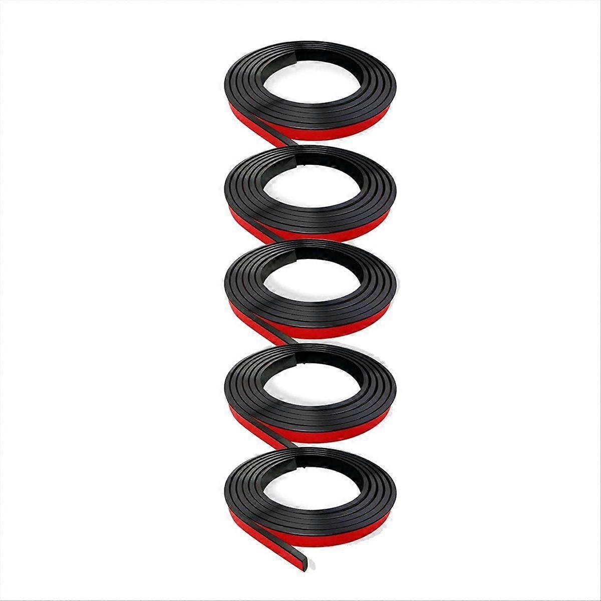 5 Rolls Total Window Grille Inserts Grid Kit Black