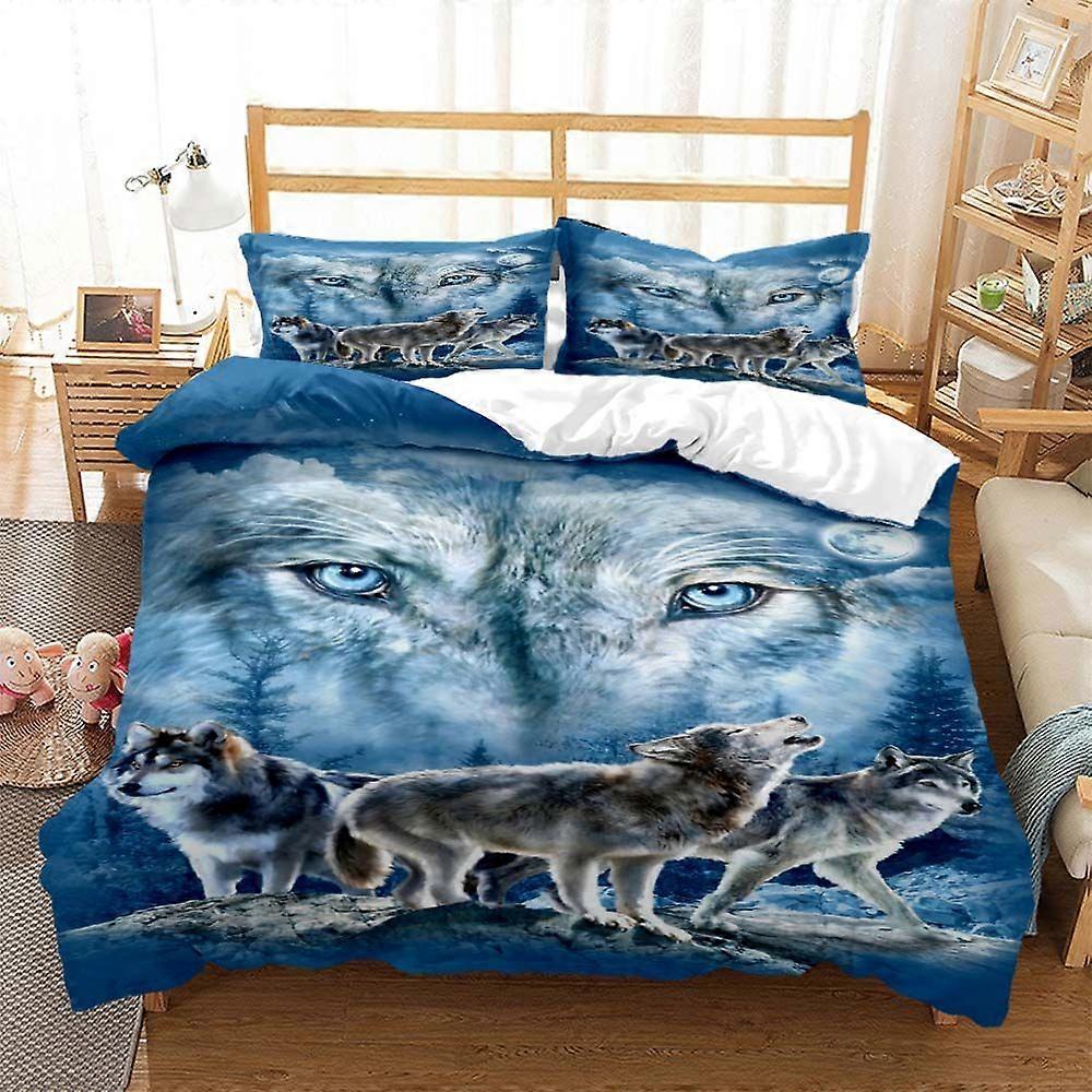 Wolf Digital Print Polyester Bedding Sets Covers Boys Duvet Cover Set For Teens Bedding Set Bed Comforter Set