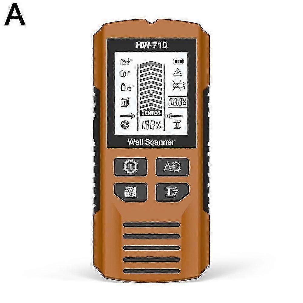 Yellow angstrom unit New 5-in-1 wall detector stud column measuring instrument metal