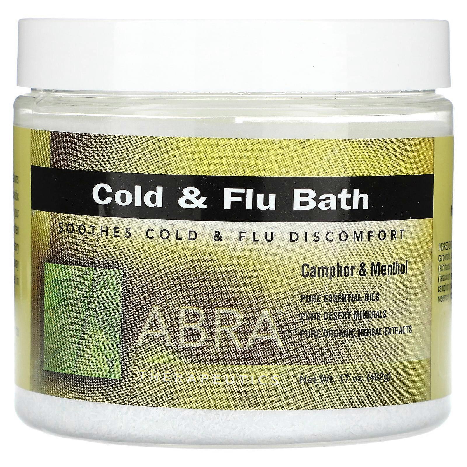 Cold and Flu Bath, Camphor & Menthol, 17 oz (482 g)