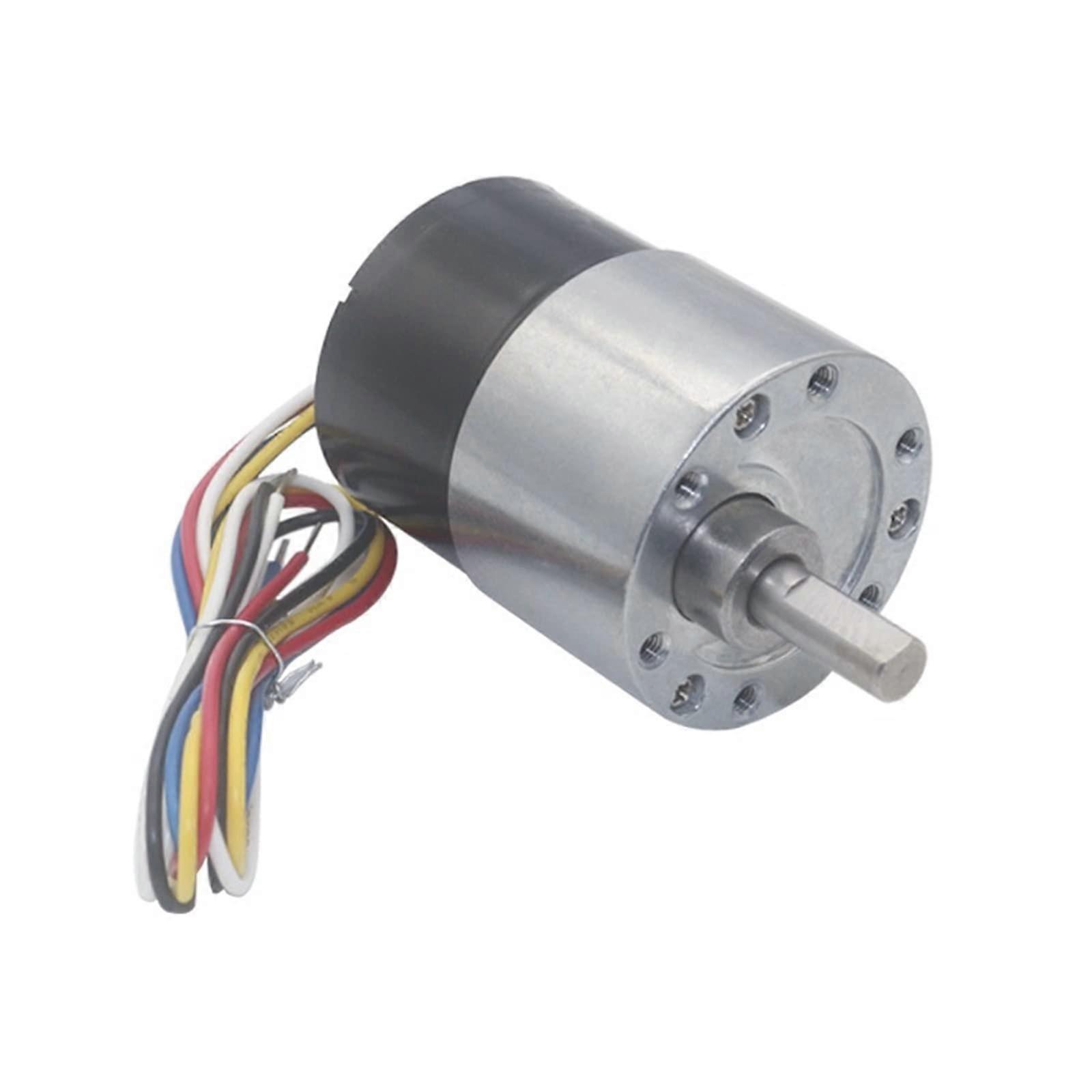 DC Brushless Gear Motor Geared Power 12V 107 RPM Low Noise Reversible Signal Feedback PTZ Lock Motor