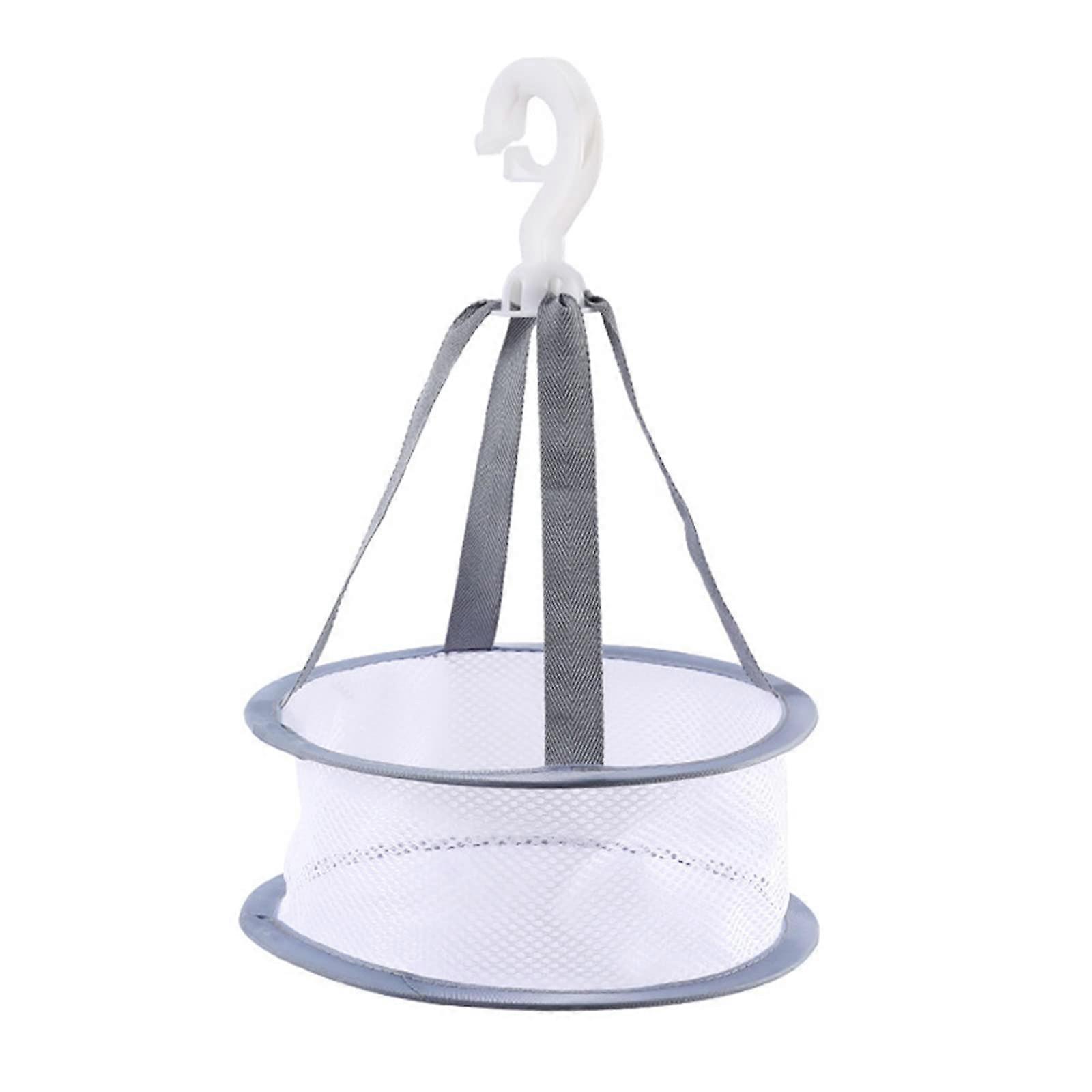 Makeup Brush Drying Net For Makeup Sponge And Paint Brushes 4Layer Windproof Mesh Rack Indoor Outdoor Portable Gray