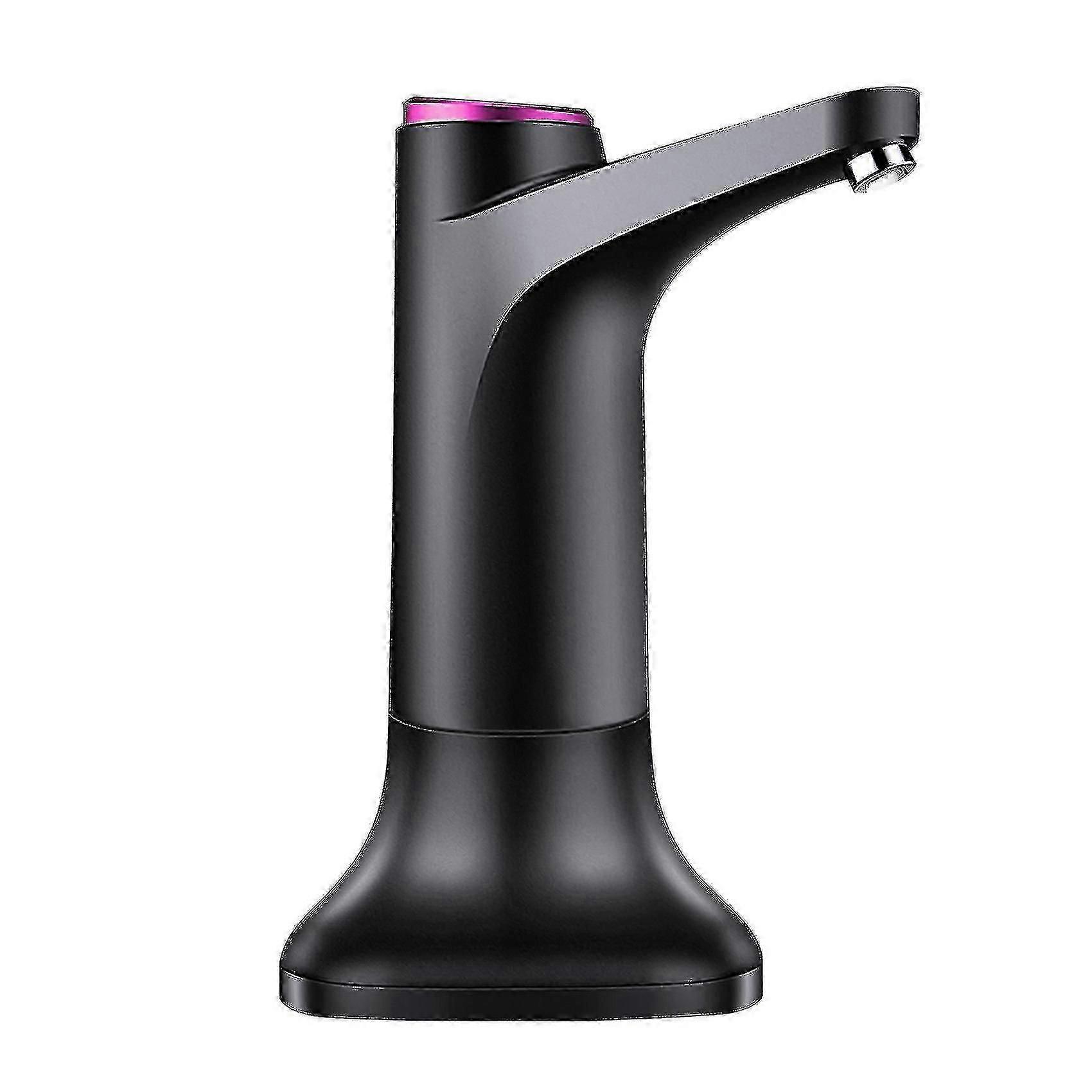 USB充電とこぼれのないデザインの容器用電動ウォーターポンプ - ブラック