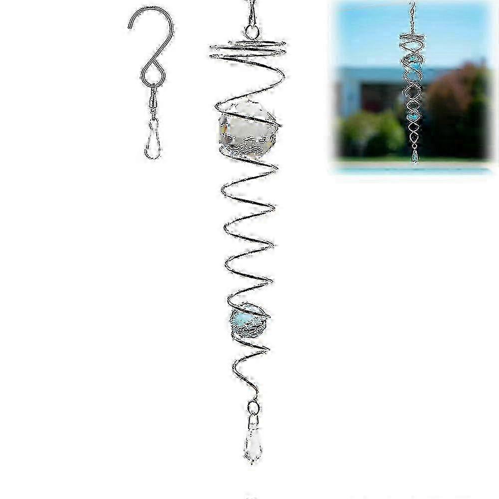 スパイラルテールとゲイジングボールを備えた改良されたウィンドスピナースタビライザー。屋内および屋外の庭の装飾に最適