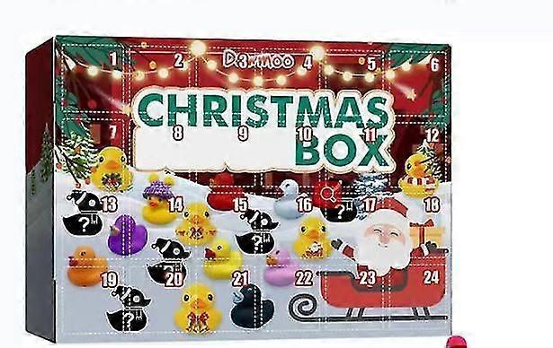 2023 Noël Rubber Duck Arrival Calendar Noël Rubber Duck Toy Blind Box 24 Grid Calendar Creative