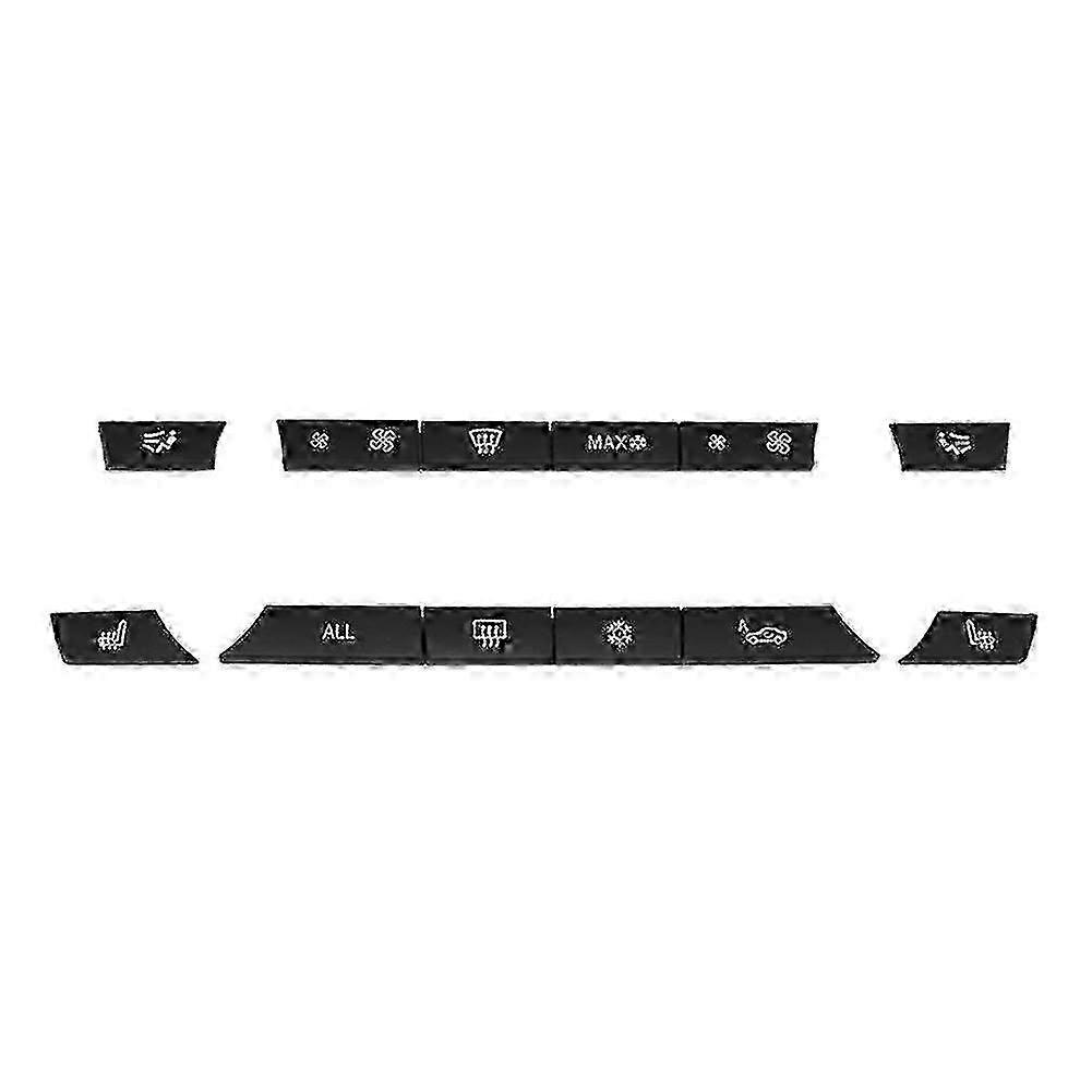 12pcs Button Key Caps A/C Heater Switch Kit Panel for F07 GT, F10, F11 & F01/F02 Models