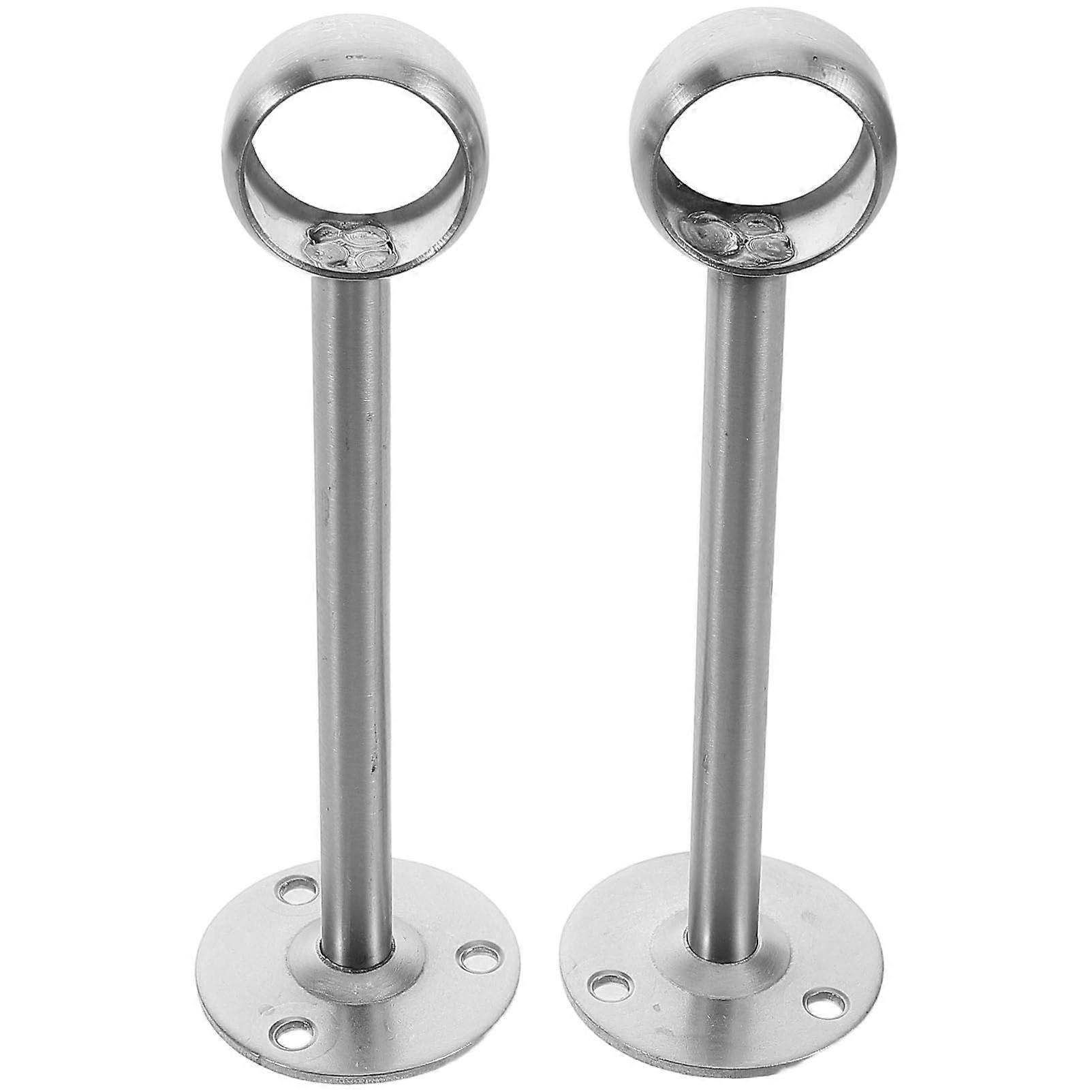 Ceiling Mount Brackets for Curtain Rods, Round Head Curtain Rod Brackets, 2Pack, Easy Installation, Decorative Mounting
